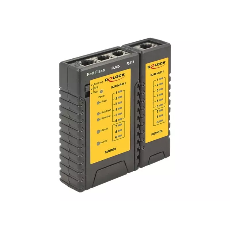 Delock kabeltester + poortzoeker - netwerktester-set (86407)