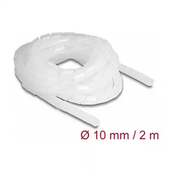 DeLOCK spiraalslang flexibel 2 m x 10 mm transparant