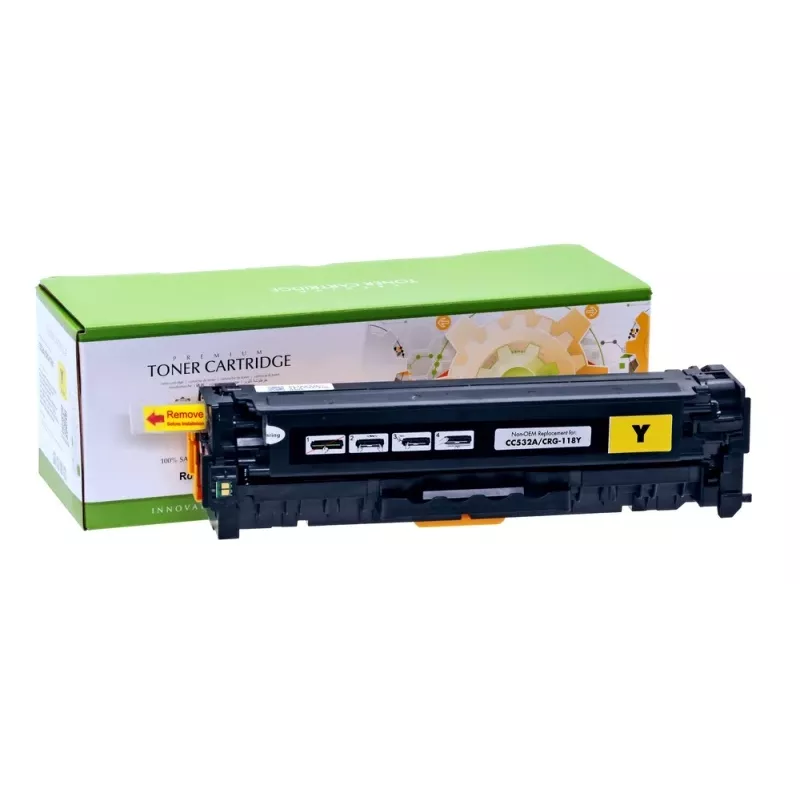 Compatibel Static-Control Hewlett-Packard CC532A geel IP Safe