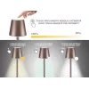 Beper P201UTP103 oplaadbare tafellamp, aanraakschakelaar, 2 W