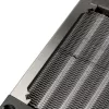 Radiatorblok Aqua-Computer 33701 — aluminium/koper/rvs, 160×140×40 mm, zilver