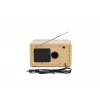 Denver TR-63LW radio personal analoog bamboe, zilver