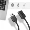 USB-kabel UNITEK Y-C447GBK 0,5m USB 2.0 zwart
