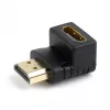 HDMI-adapter GEMBIRD A-HDMI90-FML, HDMI naar HDMI, haakse 90°-adapter, zwart