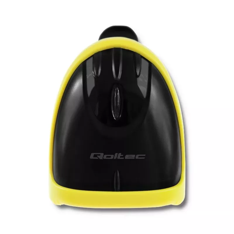 Qoltec 50867 laserbarcodescanner 1D/2D, USB, zwart