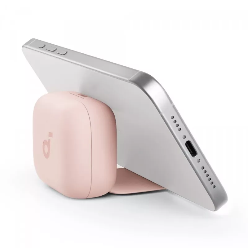 Headset Anker P30i draadloze in-ear-headset voor gesprekken en muziek, USB Type-C, Bluetooth, lichtroze