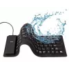 Siliconen toetsenbord USB+PS/2 zwart