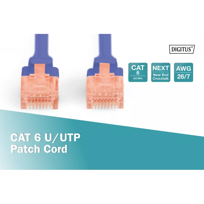 Digitus DK-1612-030/B RJ45 netwerkkabel patchkabel CAT 6 U/UTP B