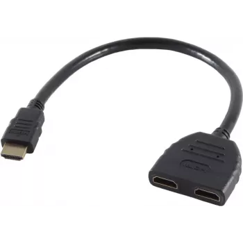 HDMI-adapter ShiverPeaks Type-A naar 2x stekker/bus 77415 – HDMI Type-A-splitter/adapter