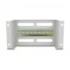 Delock 67319 10" installatieautomatenstrip met afdekking en DIN-rail, 3U, metaal, grijs