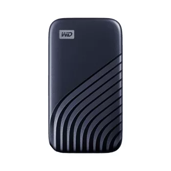 WD My Passport SSD WDBAGF0010BBL - SSD - versleuteld - 1 TB - extern (draagbaar) - USB 3.2 Gen 2 (USB-C-stekker) - 256-bit AES - middernachtblauw