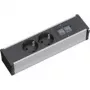 Verlengsnoer Bachmann CONI 2 AC-uitgangen indoor aluminium zwart