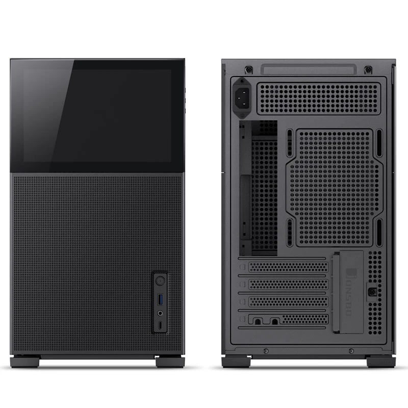 Jonsbo D31 MESH Screen Micro-ATX-behuizing, gehard glas - zwart