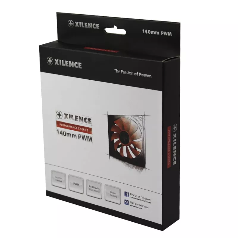 14 cm pc-behuizingventilator XILENCE XPF140.R.PWM, 140 mm, PWM-regeling, tot 700 tpm