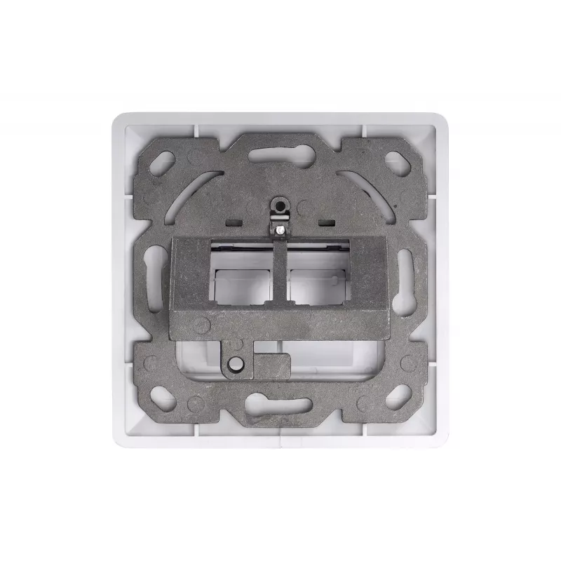 Digitus | Wandplaat voor keystone-modules, Duits type, middenplaat 50x50 mm, frame 80x80 mm | DN-93801-1