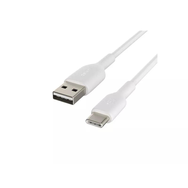 Kabel PVC USB-C naar USB-A 15 cm wit