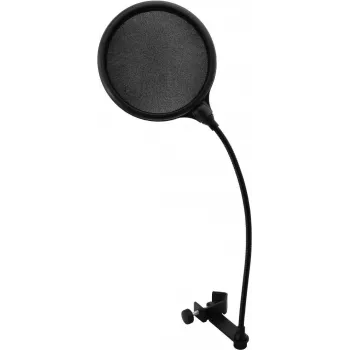 Popfilter Omnitronic DSH-135 zwart – microfoonwindscherm voor studio- en livegebruik