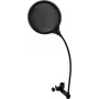 Popfilter Omnitronic DSH-135 zwart – microfoonwindscherm voor studio- en livegebruik
