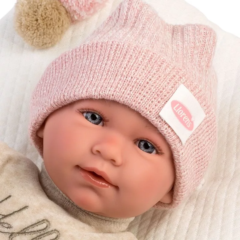 Mimi babypop huilend met kussen 42 cm
