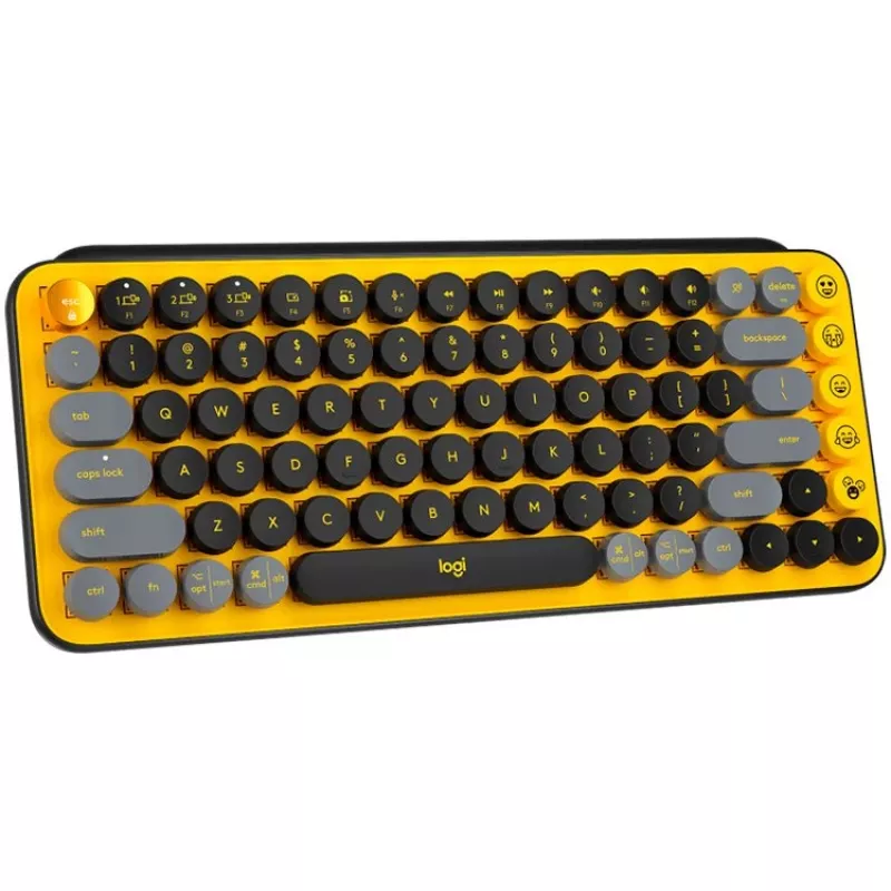 Logitech POP Keys draadloos mechanisch toetsenbord mini QWERTY emoji-toetsen