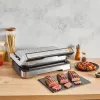 Elektrische contactgrill Tefal OptiGrill+ XL roestvrij staal — grote capaciteit, automatische bereidingsprogramma's
