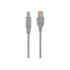 USB 2.0 A-stekker naar B-stekker kabel, 1,8 m, grijs