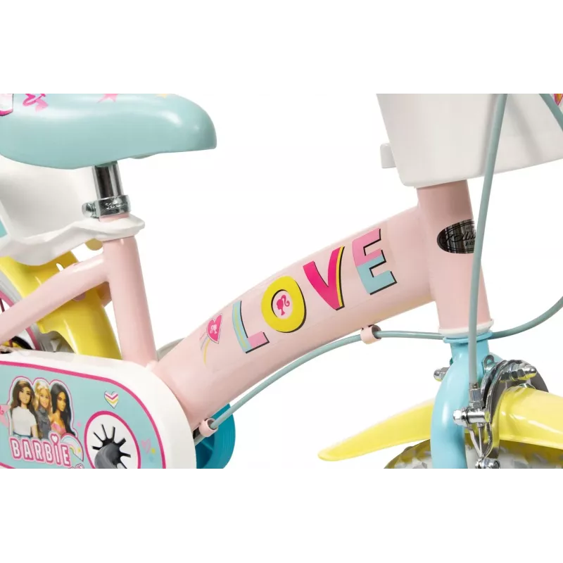 Kinderfiets Toimsa 12 inch model 1265 — Barbie-design, 12-inch wielen, geschikt voor peuters