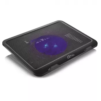 Koelpad MEDIA-TECH MT2660 – USB-laptopkoeler, 1 ventilator 13,5 cm, 20 CFM, 1000 tpm, 330×250×40 mm, 327 g, achtergrondverlichting