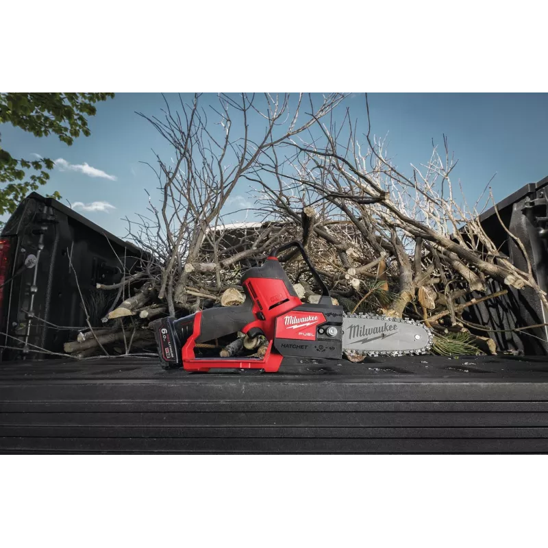 Milwaukee M12 FHS Fuel 12v accu-borstelloze bevel-takkenzaag 150 mm