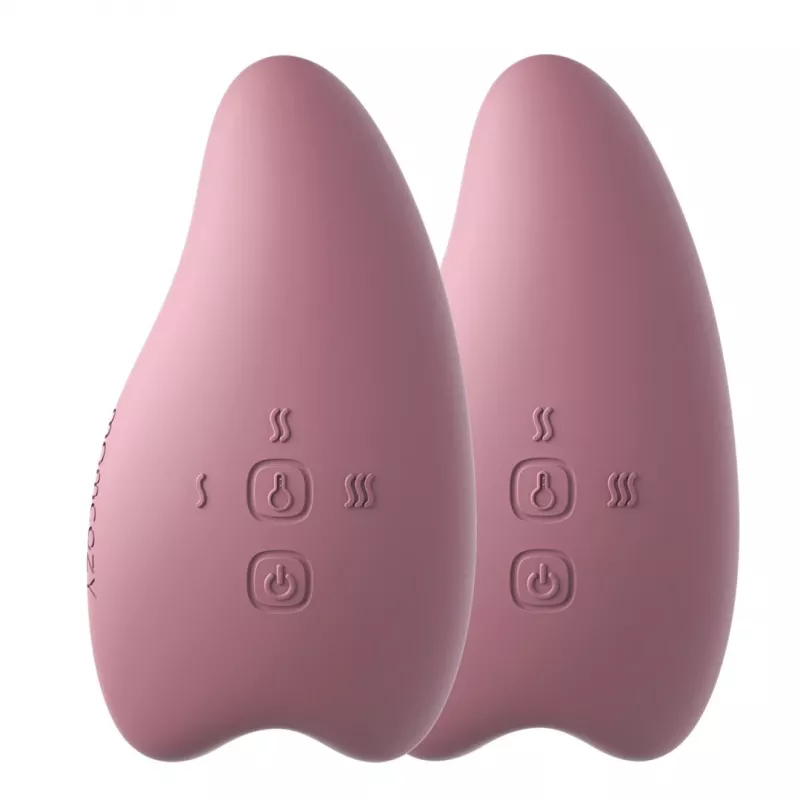 Momcozy LM009 verwarmend en vibrerend lactatiemassageapparaat, roze