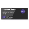 Qoltec 51799 actieve HDMI-splitter 4 x HDMI 4K x 2K | 6 Gb/s | 60 Hz