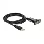USB 2.0 Type-A naar 1 x serieel RS-232 DB9 4 m DeLOCK 66323