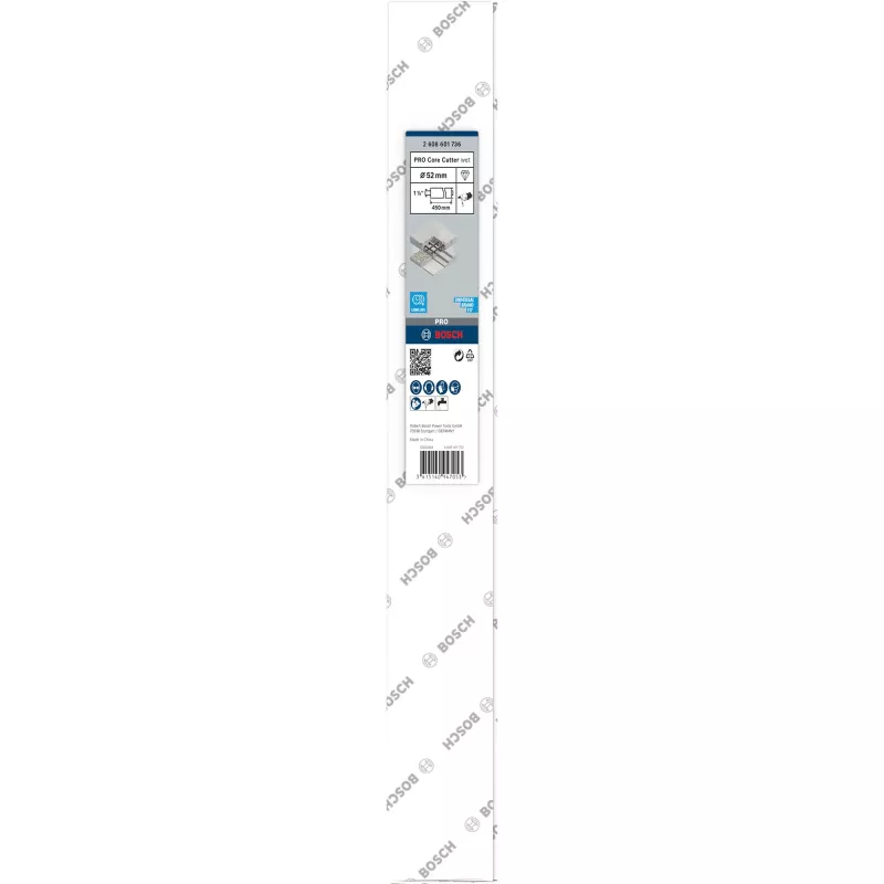 Diamant-natboor kroon Bosch 52 mm x 450 mm 2608601736 voor natkernboren