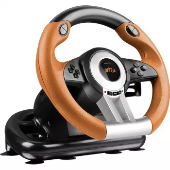 Stuurwiel + pedalen Speedlink DRIFT O.Z. zwart grijs oranje