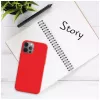 FIXED telefoon-achtercover voor Apple iPhone 16e, rubber, rood, slank beschermhoesje