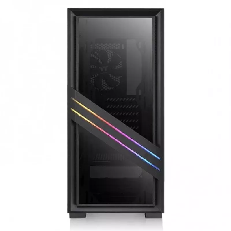 PC-behuizing Thermaltake Versa T35 TG RGB midi tower zwart