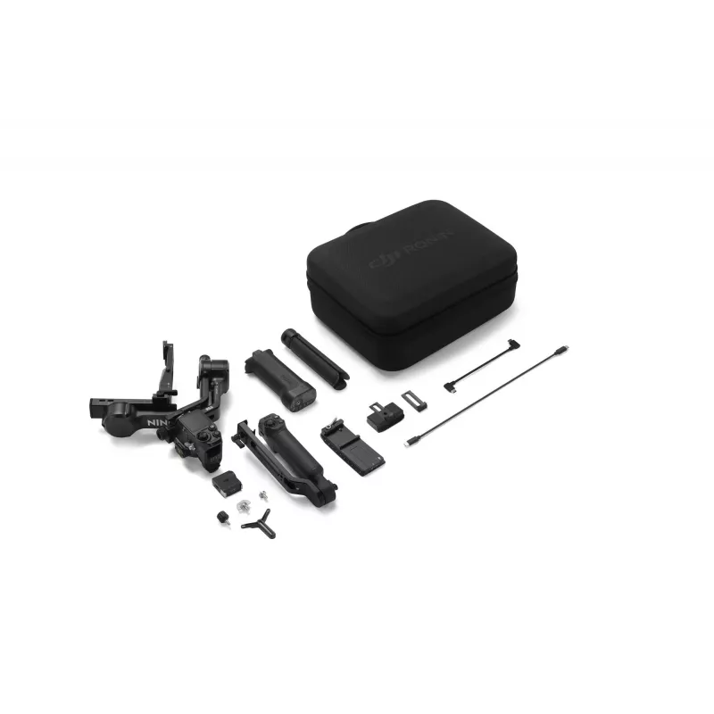 Handcamera-stabilisator DJI RS 5 Combo — aluminium, 30 u accu, 1,46 kg, zwart