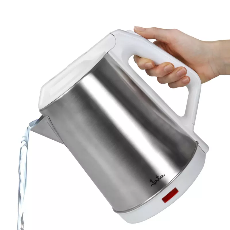 Jata JEHA1723 waterkoker, 2 l, 1500 W, roestvrij staal, wit
