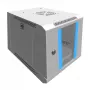 Wandmontagekast Extralink Rackmount behuizing 6U 10 inch grijs slot kabelmanagement