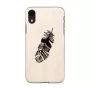 man and wood smartphonehoesje voor iPhone XR, Indian zwart, beschermende hardcase