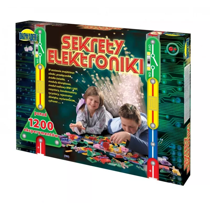 Dromader Sekrety Elektroniki, elektronicaset met 1200 experimenten (85953)
