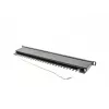 Patchpanel LANBERG PPS5-0024-B 24-poorts CAT5e, metaal, 0,5 U, 445×99×22,3 mm, zwart