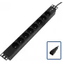 Lanview TUPS055 stekkerdoos 19 inch C20 8-voudig — rackmonteerbare stroomverdeleenheid