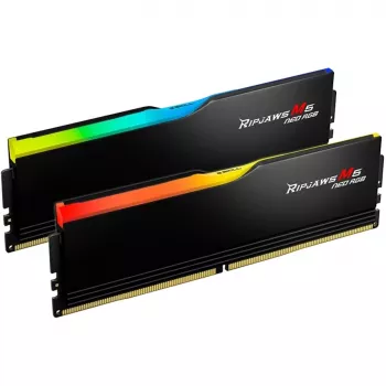 DIMM 32 GB DDR5-6000 (2x 16 GB) Dual-kit, werkgeheugen zwart, F5-6000J3636F16GX2-RM5NRK, Ripjaws M5 Neo RGB, AMD EXPO