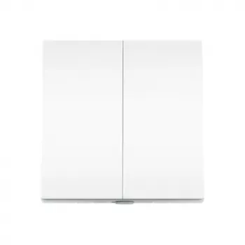 TP-Link Tapo slimme lichtschakelaar 2-voudig 1-weg, kantel, wit, 91.5 mm, 100.5 mm, 55.5 mm, 200 g
