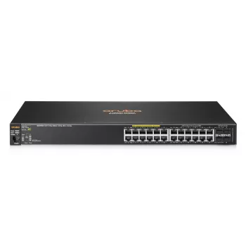 HPE - Aruba Series - switch - 2530-24G-PoE+ - managed - 24 x 10/100/1000 (PoE+) + 4 x Gigabit SFP - desktop, rackmontage, wandmontage - PoE+