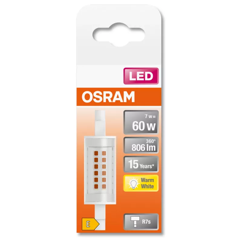 LEDvance Osram slank LINE LED-lamp R7s 7 W 806 lm 2700 K (warmwit)
