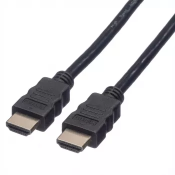 ROLINE High Speed - HDMI met ethernetkabel - HDMI (M) naar HDMI (M) - 1 m - afgeschermd - zwart (11.04.5591)