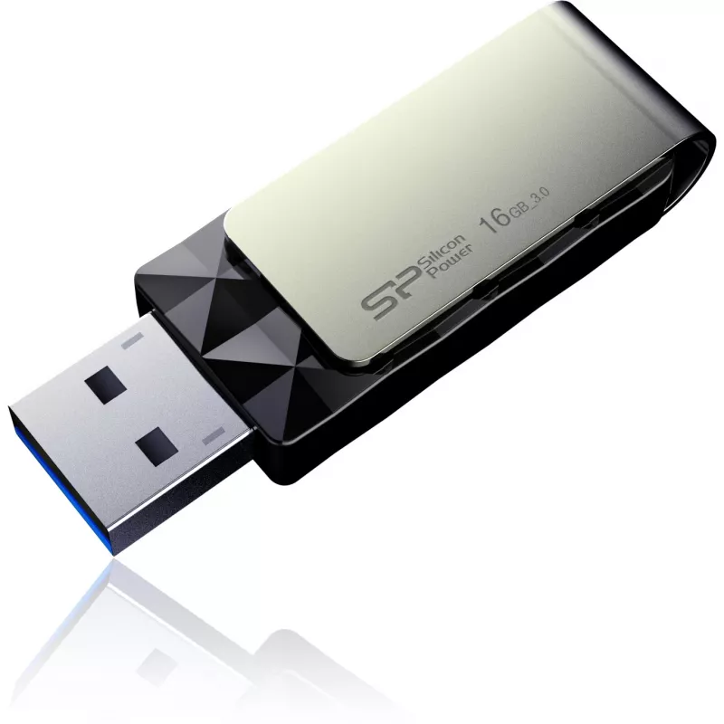Silicon Power Blaze B30 SP016GBUF3B30V1K USB-stick, 16 GB, USB 3.0, zwart