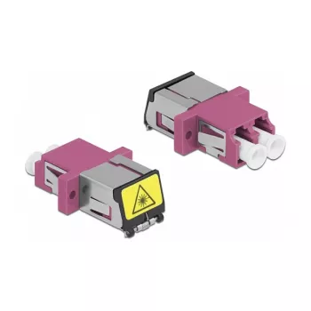 Glasvezelkoppeling DeLOCK 86901 LC duplex bus naar LC duplex bus multimode violet